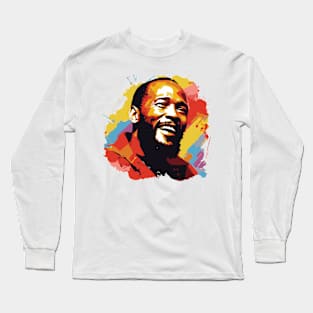 Marvin Gaye pop art Long Sleeve T-Shirt